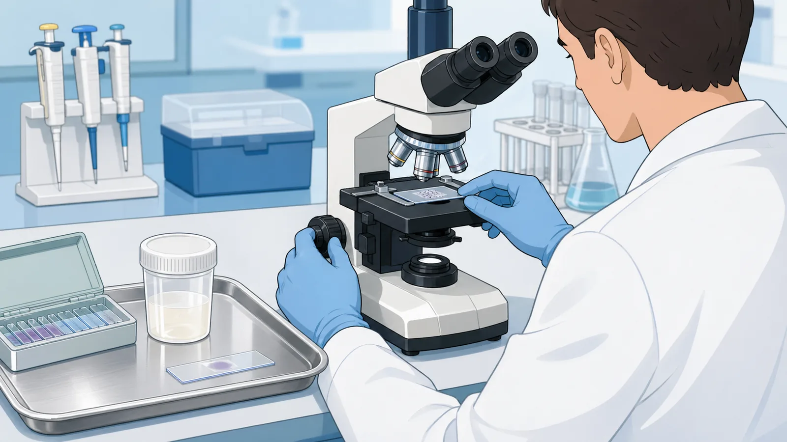 Sperm Analysis Calculator instructional illustration