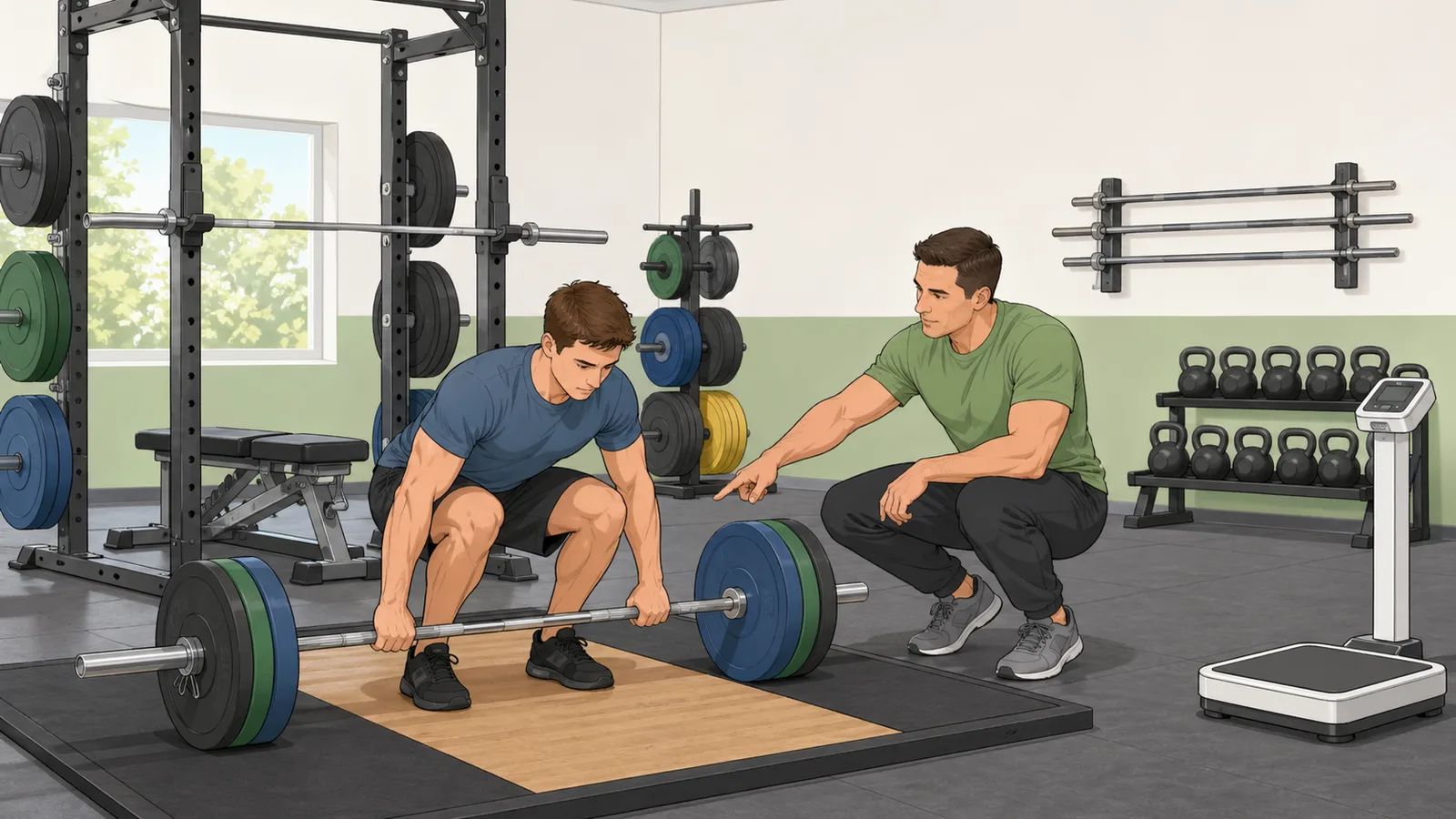 Strength Level Calculator instructional illustration