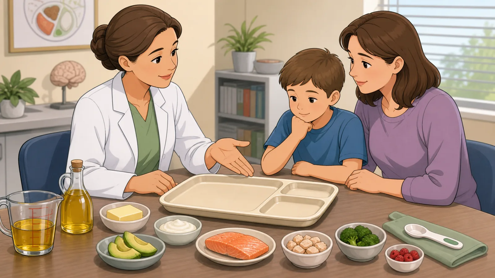 Therapeutic Ketogenic Diet Ratio Calculator instructional illustration