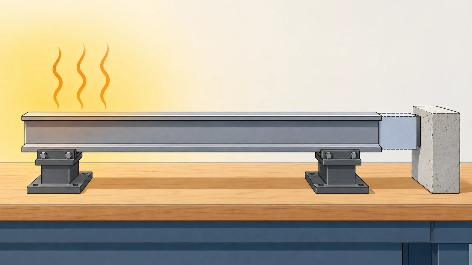Thermal Expansion Calculator instructional illustration