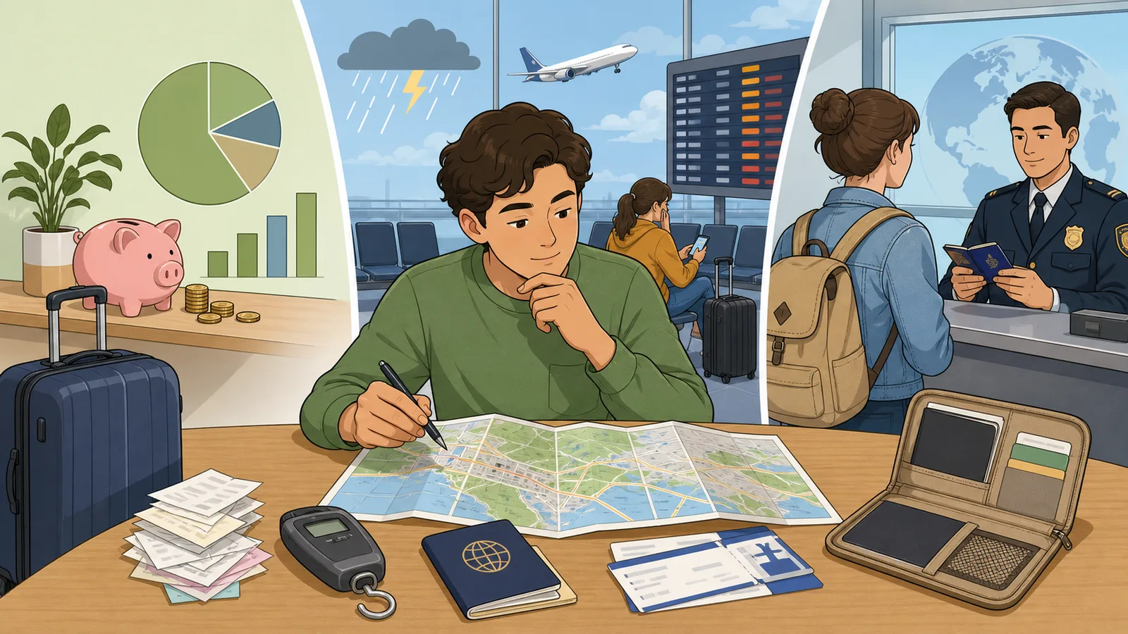 Travel Calculators instructional illustration