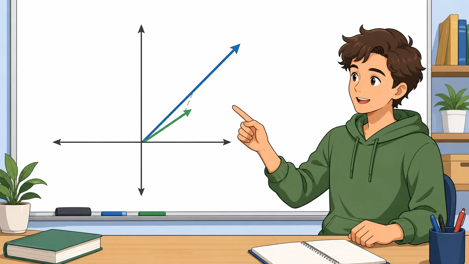 Unit Vector Calculator instructional illustration